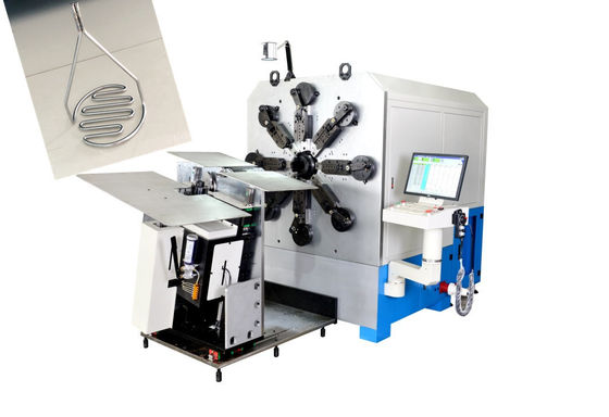 টাওয়ার আকৃতির কম্প্রেশন স্প্রিং জন্য Vesatile ঘূর্ণায়মান CNC স্প্রিং বিরচন মেশিন