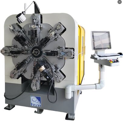 12-14 অক্ষ স্বয়ংক্রিয় সিএনসি স্প্রিং তৈরি মেশিন, 1 থেকে 4 মিমি স্প্রিং রোলিং মেশিন