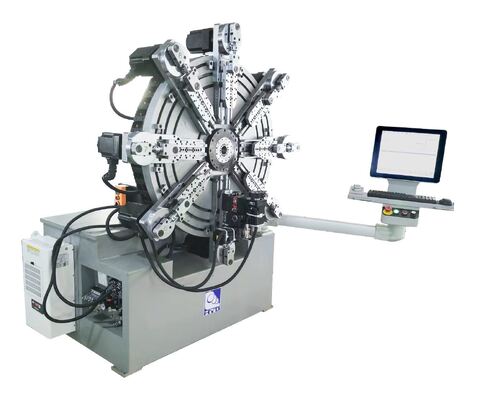 HYD স্বয়ংক্রিয় সিএনসি রোলিং স্প্রিং ওয়্যার মেকিং মেশিন 1.0-4.0 মিমি ধাতু ও ধাতুবিদ্যার যন্ত্রপাতি জন্য Camless মোটর কোর