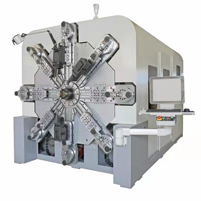কম্প্রেশন স্প্রিং ফর্মিং মেশিন ক্যামলেস সিএনসি 12 অক্ষ সার্ভো কন্ট্রোল সিস্টেম